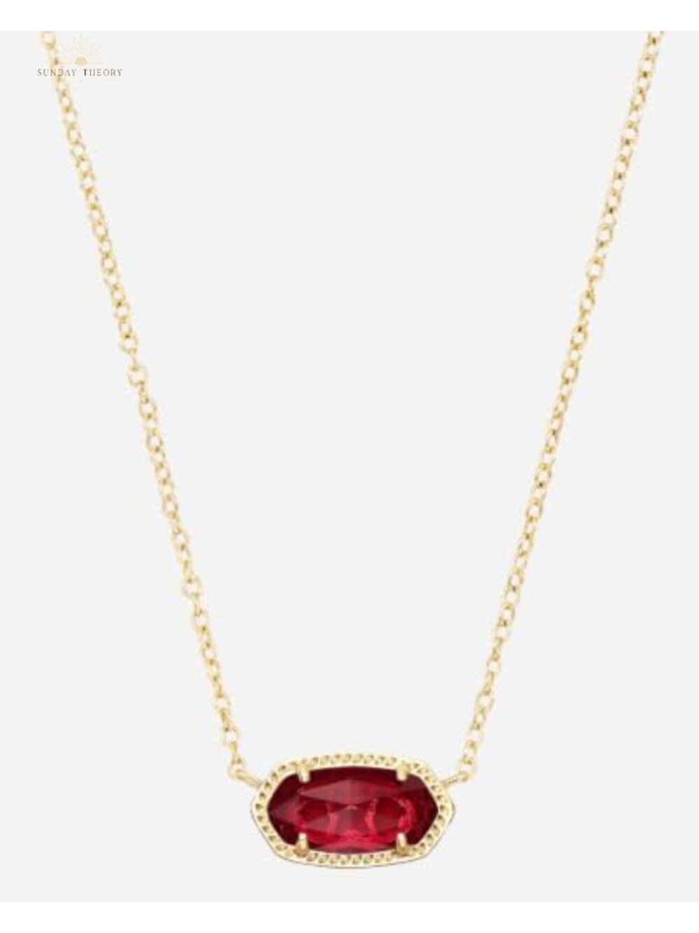 14k Gold Plated Pendant Necklace with Custom Stone